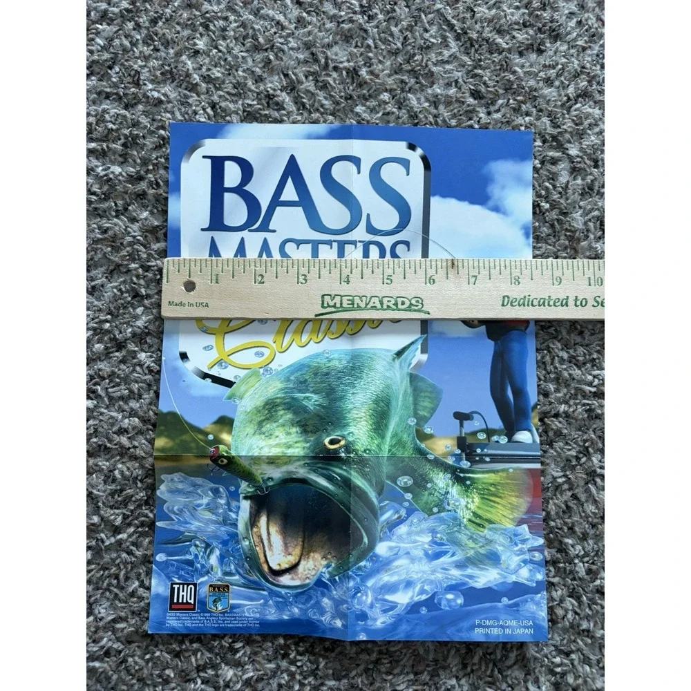 Bass Masters Classic P-DMG-AQME-USA Foldable Poster Nintendo Only